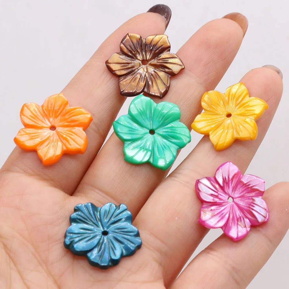 

10Pcs Natural Freshwater Shell Flower Beads Mother Of Pearl Beads For Jewelry Making DIY Bracelet Necklace Accessory