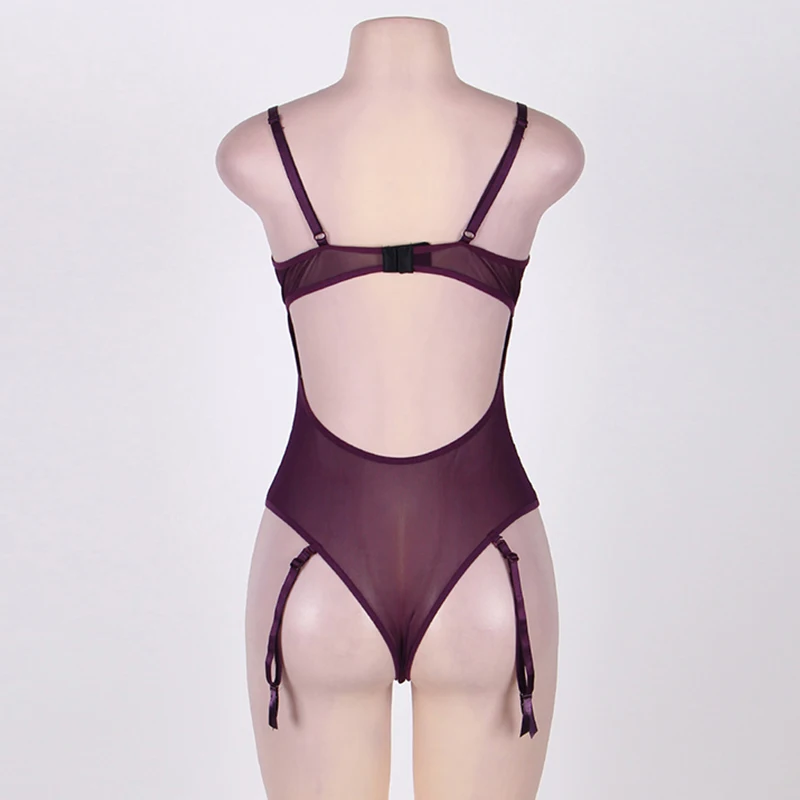 Comeondear Big Size Lingerie Bodysuit M,XL,3XL,5XL Erotic Lingerie Teddies Bodysuits High Quality Sexy Underwear Bodysuit Thong