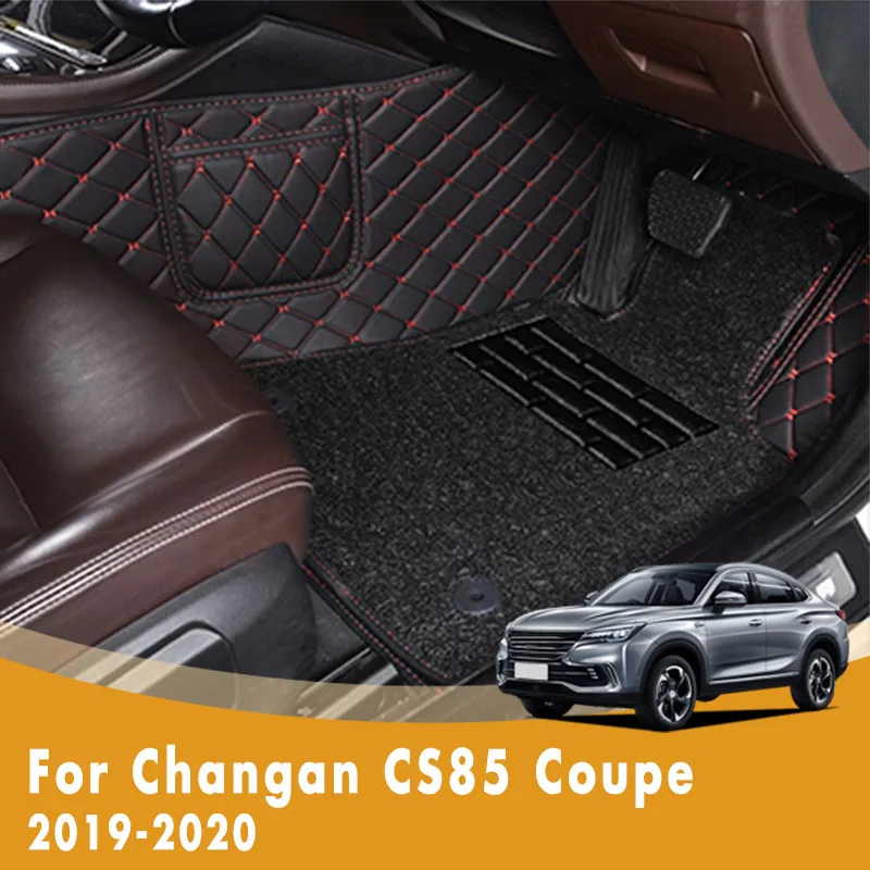 

Автомобильные коврики RHD на заказ для Changan CS85 Coupe 2021 2020 2019, двухслойные ковры с проволочной петлей, автомобильные аксессуары, Стайлинг, чехол