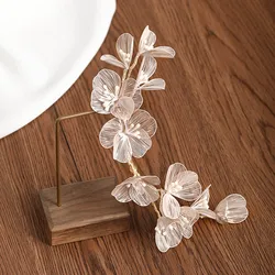 Flower Hairbands Bride Tiaras Wedding Hair Jewelry For Women Pearl Headband Exquisite Party Headdress Marriage Hair Accessories