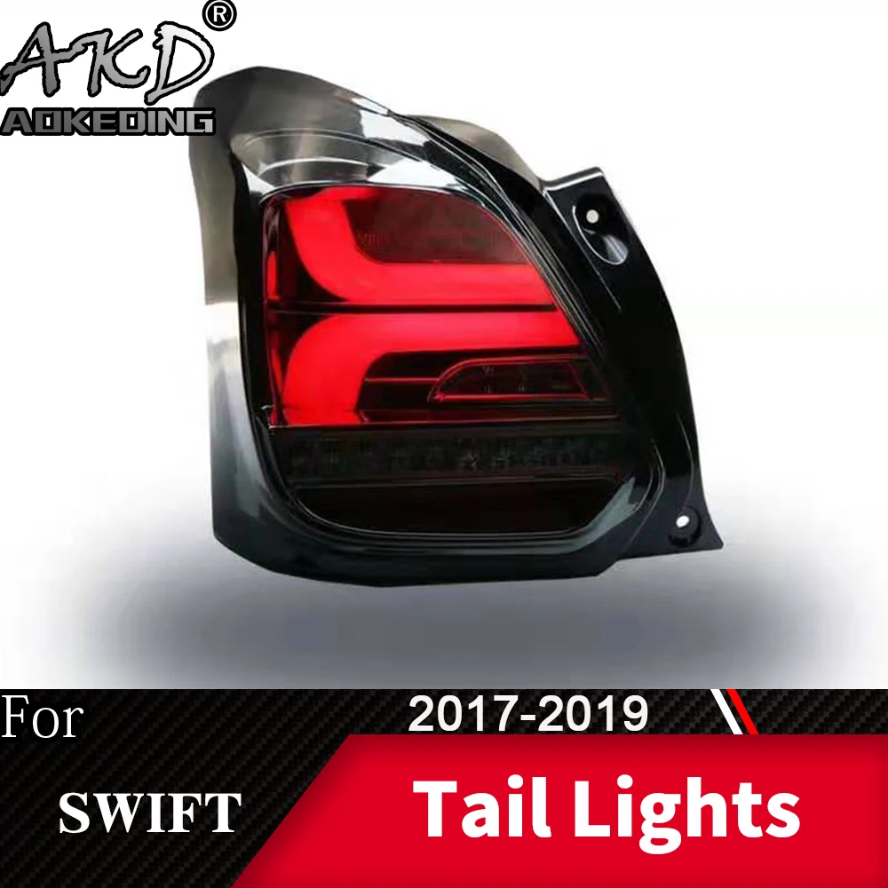 AKD Car Styling For Suzuki Swift Sport 2017-2019 Tail Lamp LED Bulb Assembly Upgrade Dynamic Signal DRL Auto Accessories