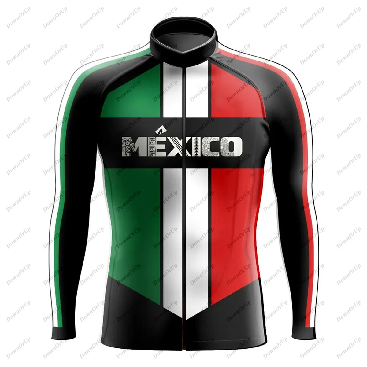 Mexico Men\'s Long Sleeve BIke Cycling Jersey Worn in Three Seasons Maillot Ciclismo Hombre Professional Cycling Clothing