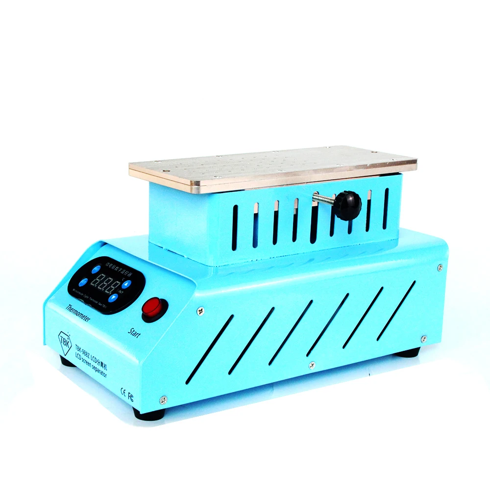 Tela rotativa de 7 polegadas, separador de descolagem e aquecimento constante, lcd, para celular, multifuncional