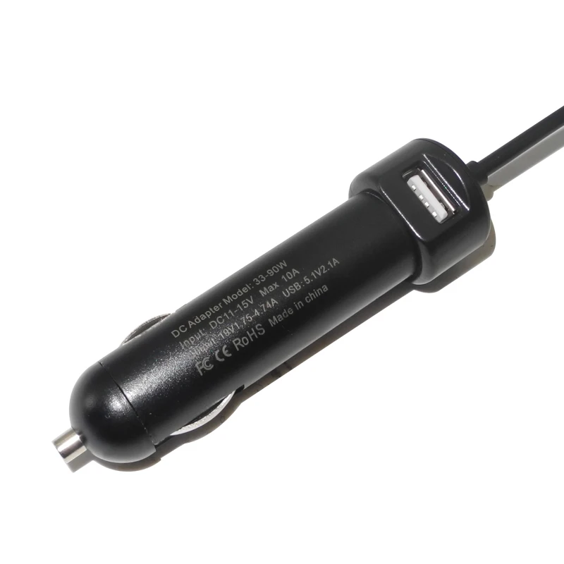 Dc Power Adapter แล็ปท็อปที่ชาร์จแบตในรถสำหรับ Asus UX21A UX32A UX31A UX32V Vivobook S200 S220 X200T X202E Taichi 21 5V USB Charger