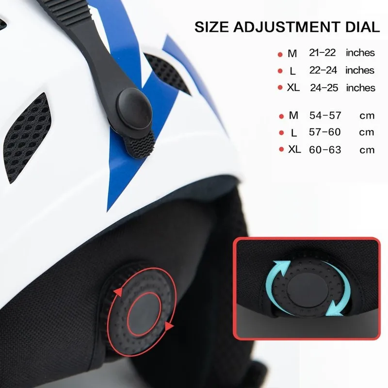 VECTOR Man Women Snowboard Snowmobile Ski Helmet CE Certification Adult Windproof Skating Skateboard Snow Sports Cycling Helmets