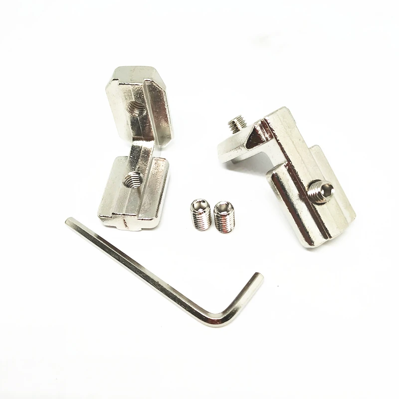 20 30 40 45 Shape T Slot Aluminum Angle Bracket Interior Joint Bracket for Aluminum Extrusion Profile 2020/3030/4040/4545 Series