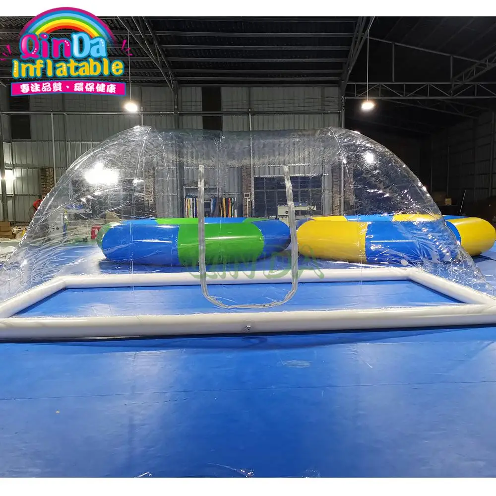 

Customize Fireproof Size Strong Wind Withstand Pvc Inflatable Swimming Pool Dome