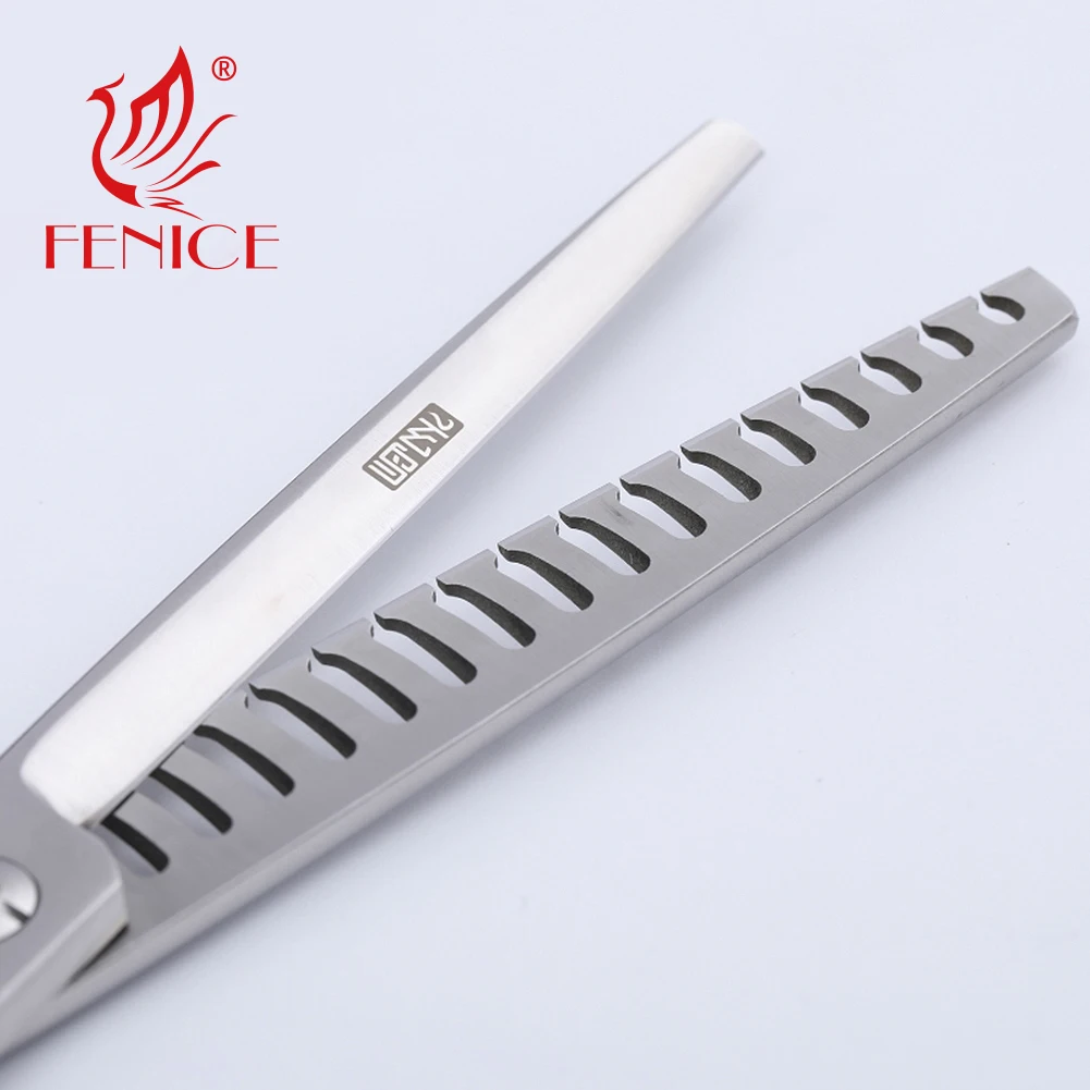 Fenice 6.75inch odborný pes grooming řídnoucí nůžky JP440C  obrácený zub pro zvířátko groomer