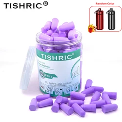 Tishric-睡眠用耳栓,30/60/80ペア,ノイズリダクション,35.5db,ソフトフォーム,ノイズ防止,遮音,耳保護