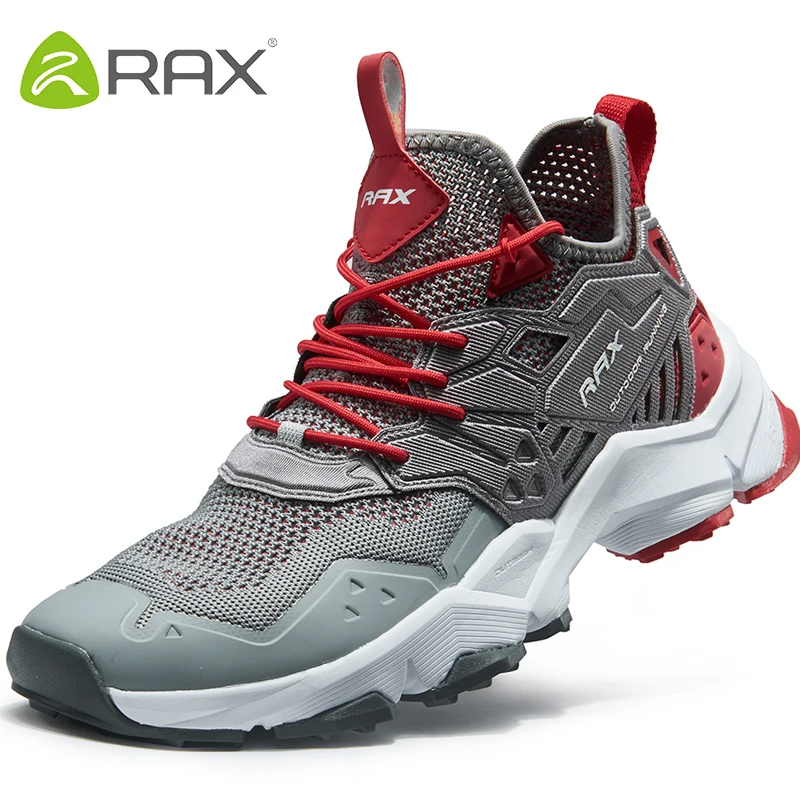 RAX Running Shoes Men&Women Outdoor Sport Shoes Breathable Lightweight Sneakers Air Mesh Upper Anti-slip Natural Rubber Outsole