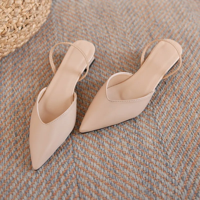 Women Flats Pointed Toe Lady Flat Heel Shoes Slip on Loafers Office Lady Elegant Shoes Soft Sole Comfortable Big Size 43