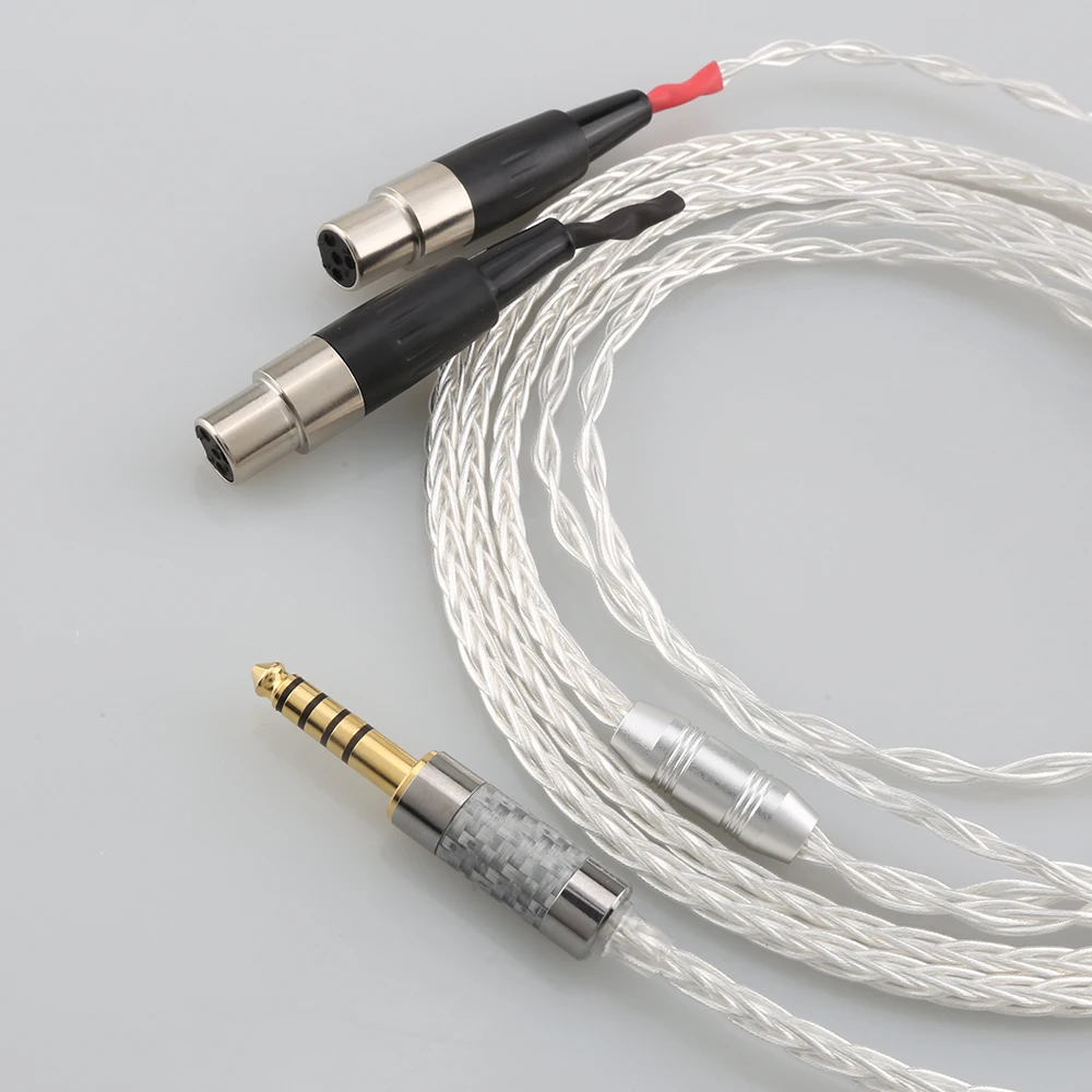 

New HIFI 2.5/3.5/4.4mm/XLR Balanced Earphone Headphone Upgrade Cable Silver Plated for Audeze LCD-3 LCD3 LCD-2 LCD2 LCD-4