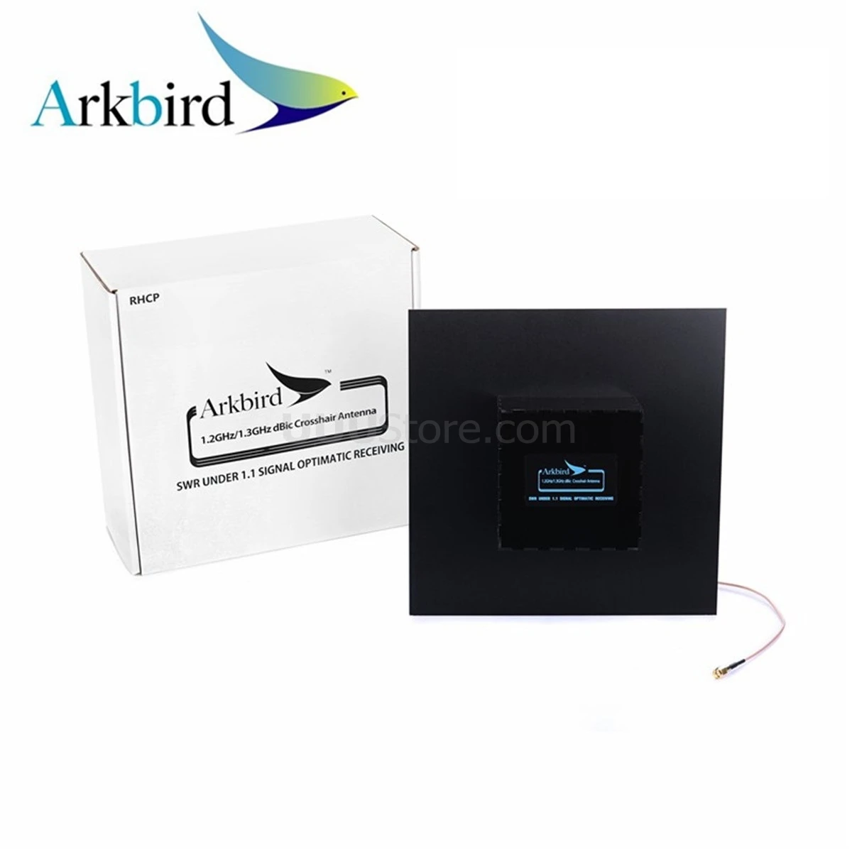 Arkbird High Gain Directional Panel 1.2g 1.3g 1.2GHz 1.3GHz FPV Cross Antenna-10 DB for 1.2g transmitter and receiver long range