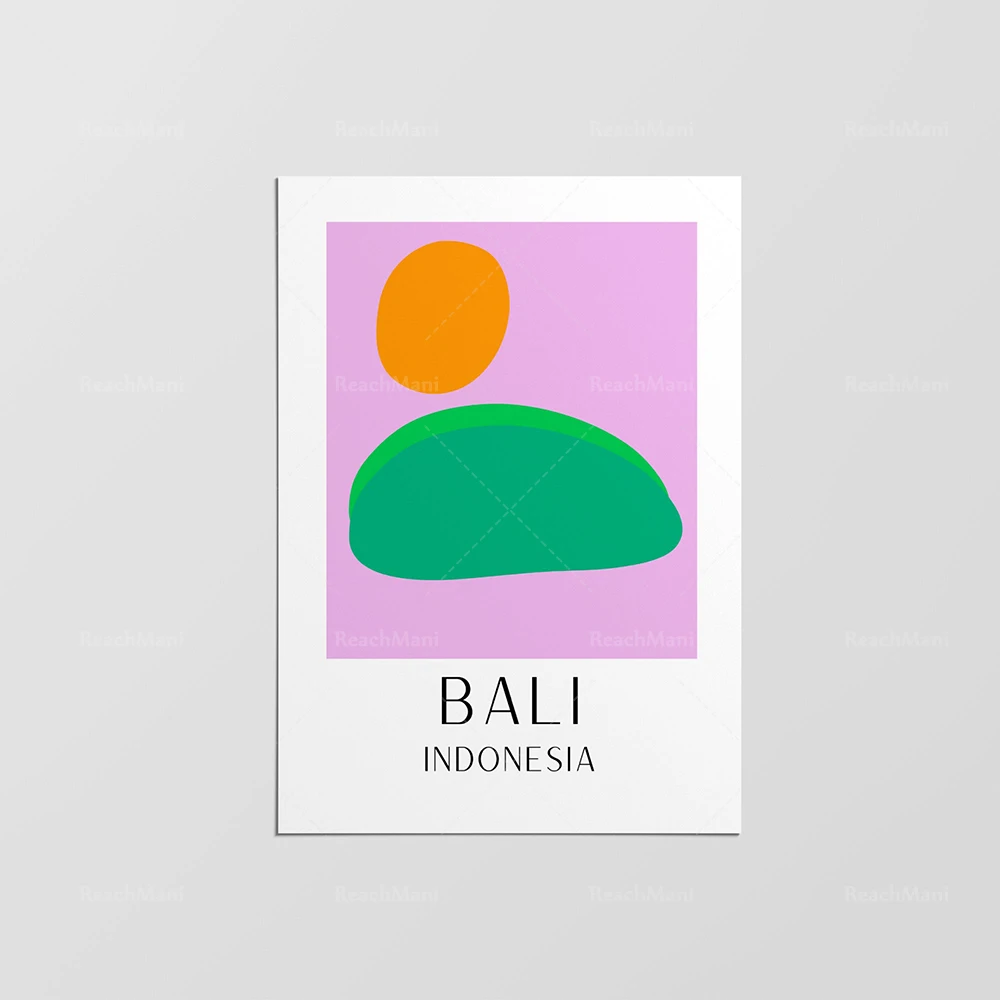 Bali, Grasse, Provence, Cannes, Amsterdam, New York, Paris, Sydney, Los Angeles, Santorini, Bali cities medieval travel posters