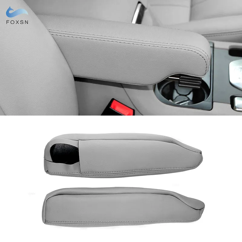 For Land Rover Discovery 3 4 2004-16 For Range Rover Sport 2005-13 Microfiber Leather Side Seat Armrest Handle Cover Trim Gray