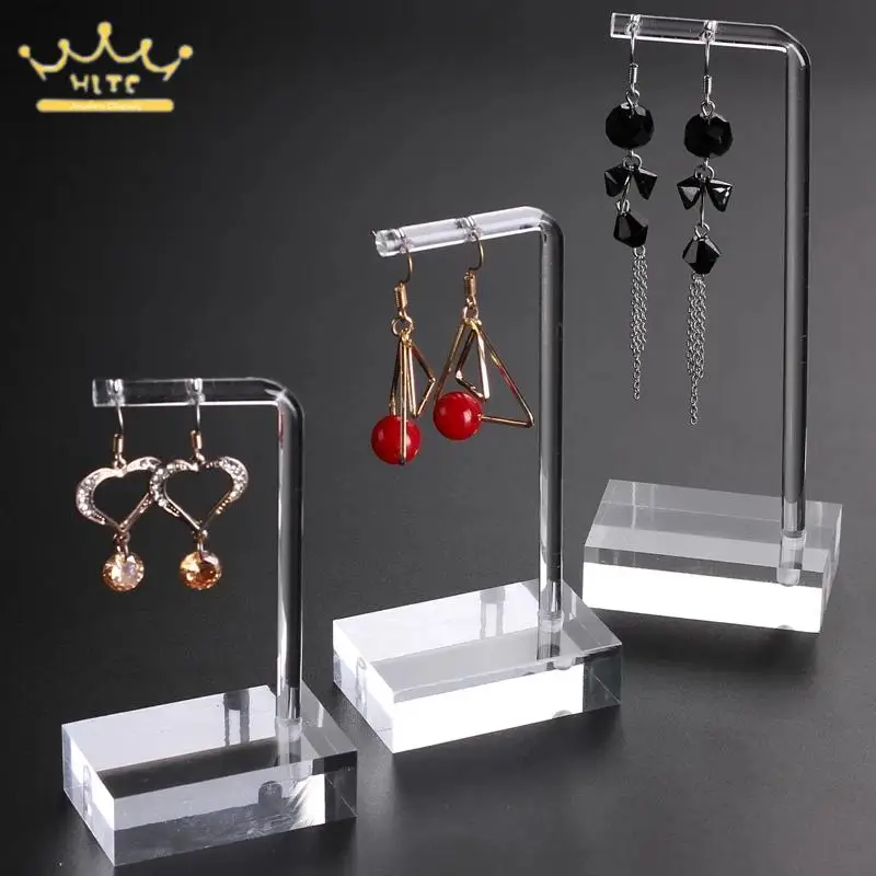 

Clear Acrylic Earring Display Stand 3Pcs/set Earring Bracelet Hanging Jewelry Organizer Earring Holder Jewellery Stands Props