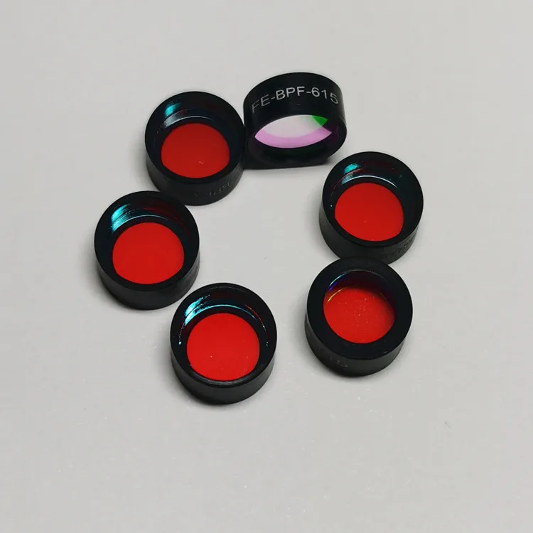 5x5mm 615nm Fluorescent Filter Fluorescence Microscope Spectral Separation Optical Lens