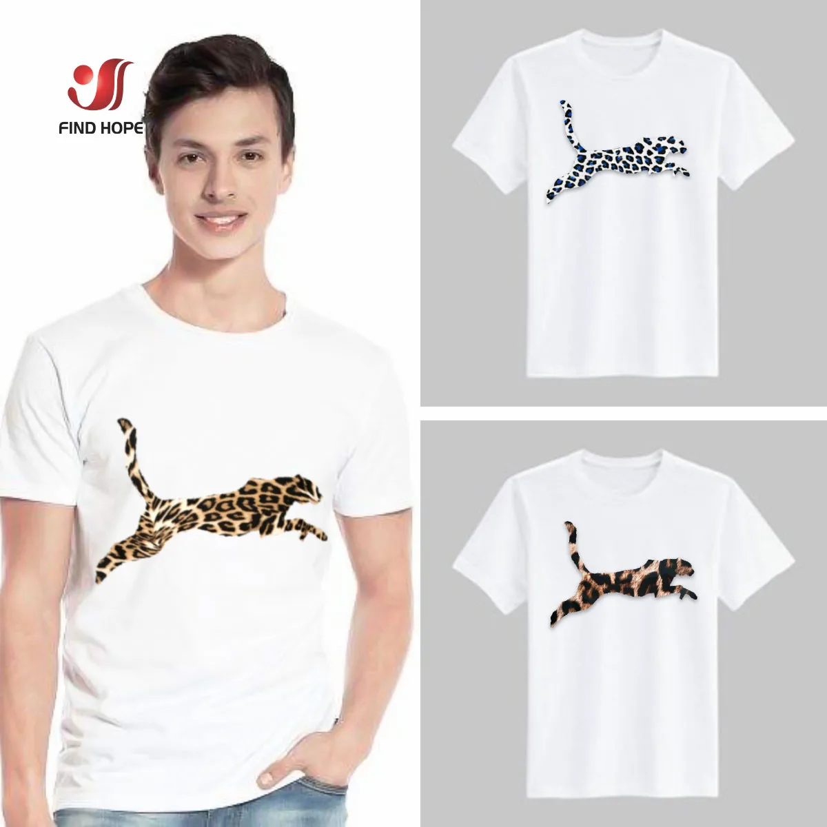 Stampa leopardata a trasferimento termico vinile Tshirt termoadesiva stampa a caldo stampa HTV per abbigliamento decorazioni natalizie fai da te