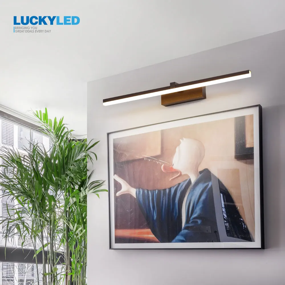 

LuckyLed современная лампа для ванной комнаты, зеркала, водонепроницаемая лампа, искусственная живопись, интерьерная настенная лампа для гостиной, домашнее освещение