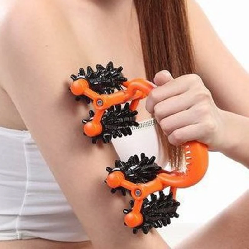 Hot Sale Wheel Roller Massager Plastic Body Care Promote Blood Circulation Massage Tool for Neck Waist