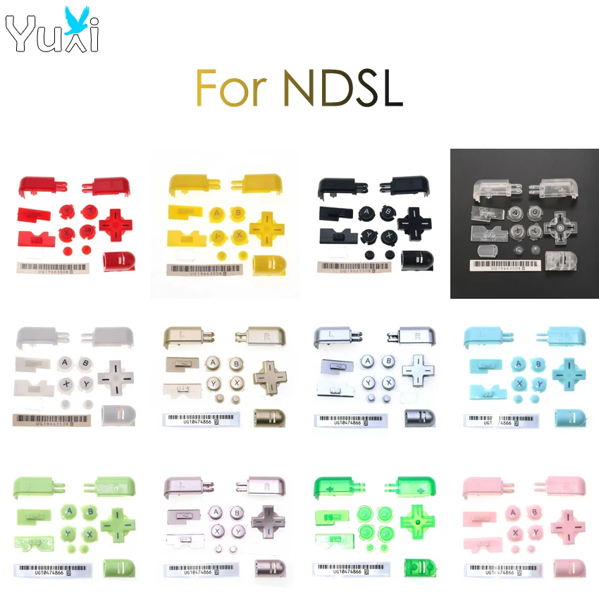 

YuXi 12 colors ABXY L R D Pad Cross Button Kit Replacement For Nintend DS Lite For NDSL Console Buttons