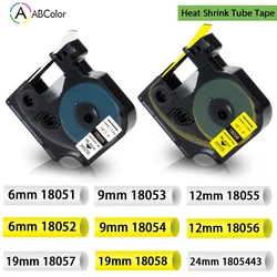 Cinta de 6/9/12/19/24mm para tubos termorretráctiles industriales Dymo 18051 18052 18053 18054 18055 18056 18057 18058 para Rhino 4200 5200