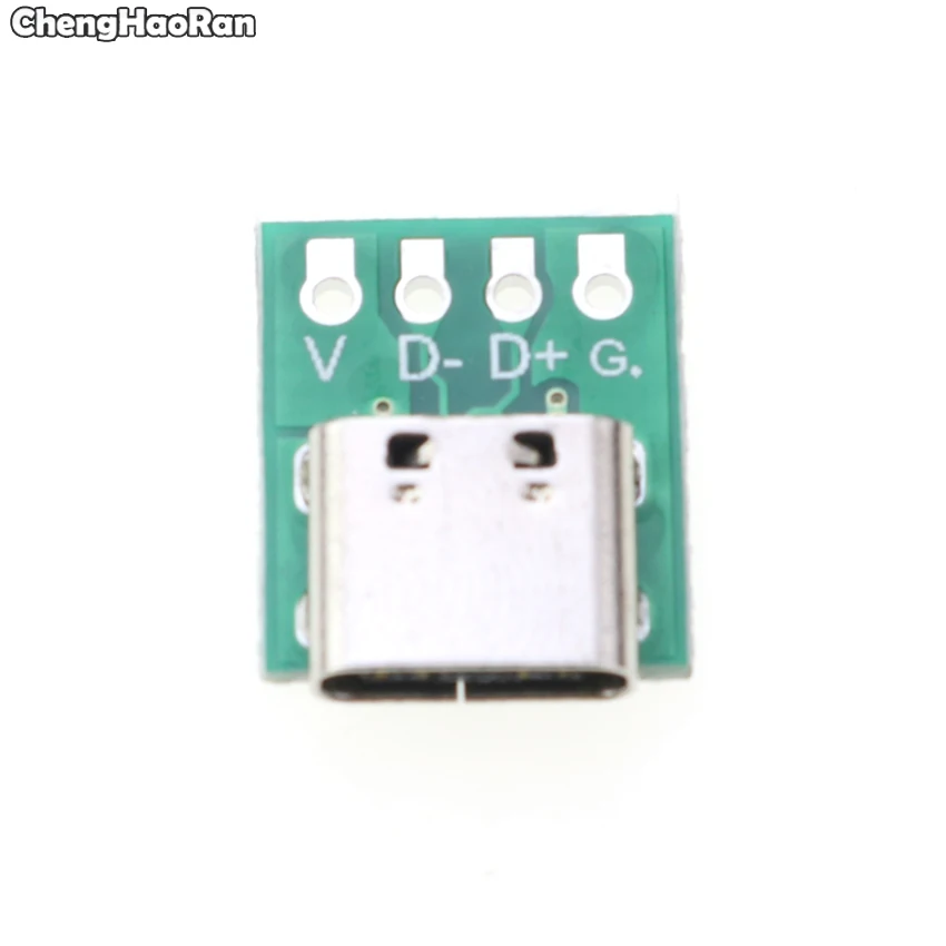ChengHaoRan สำหรับ USB 3.1ประเภท C ขั้วต่อ16ขาทดสอบ PCB Board อะแดปเตอร์16 P ปลั๊กคอนเนคเตอร์ข้อมูลสายสาย Transfer