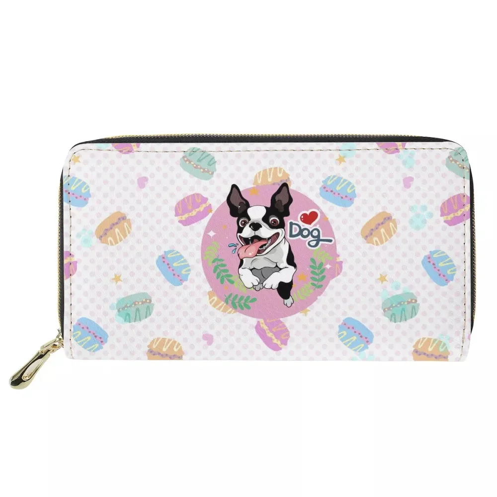 Hycool Vip Luxury Bag Designer Donuts Dog Pattern Card Holder Clutches Custom Logo Brand Long Zipper Women's Luxury Bags