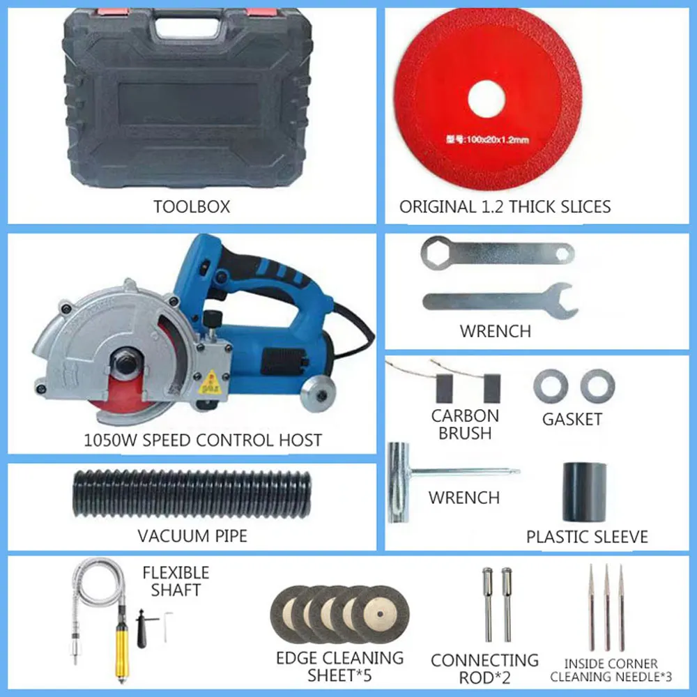 220V Electric Seam Cleaning Machine Seam Cleaning Agent Construction Tool Floor Tile Seam Cleaning Machine 1050W