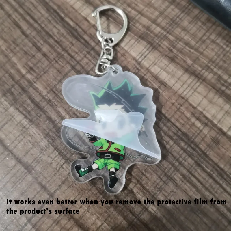 New Anime Hunter X Hunter Keychain Cosplay Delicate Printed Craft Cartoon Figures Key Chain School Bag Charm Teens Gift Trinkets