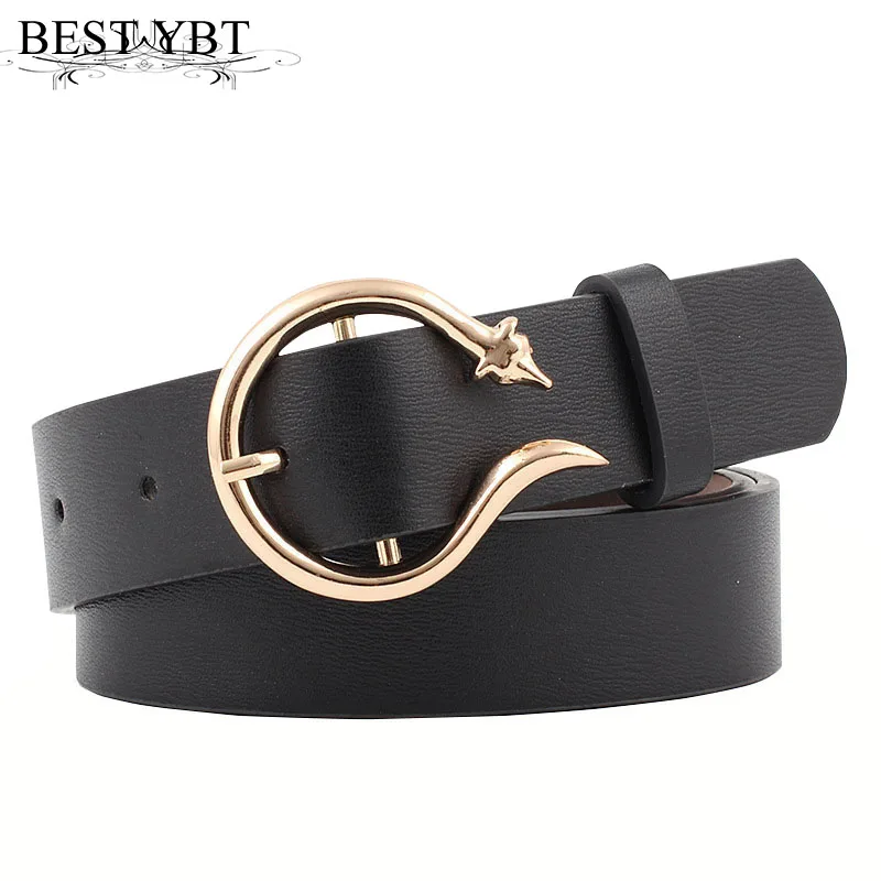 Best YBT Women Belt Imitation Leather Alloy Individuality Pin Buckle Belt New Type Decorative Wide Fashion Trousers Women's Belt