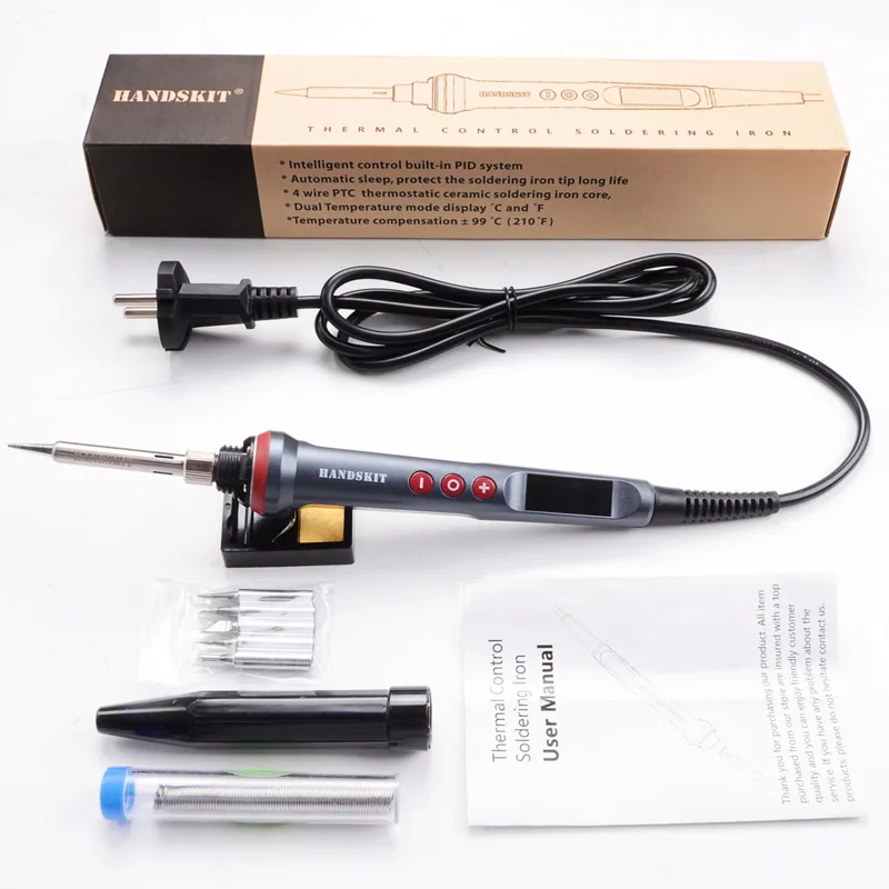 90W 80W  High Power Digital display Adjustable constant temperature Soldering iron electric 110V / 220V 4-core soldering welding