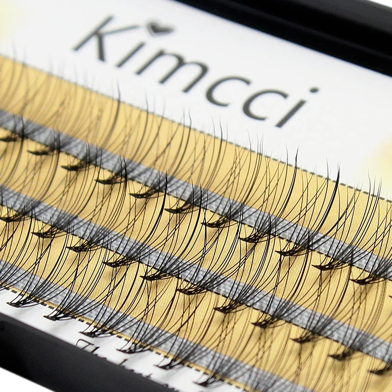 Kimcci Fashion 60 sztuk profesjonalny makijaż indywidualny klastr rzęsy szczepienie fałszywe sztuczne rzęsy rozszerzenie Faux Mink