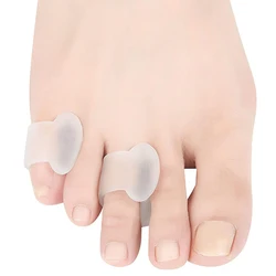 2Pcs/4Pcs Teen Separator Inlegzolen Ring Scheiding Hallux Valgus Correctie Pad Voetverzorging Orthopedische Voet Teen Hallux valgus Juiste