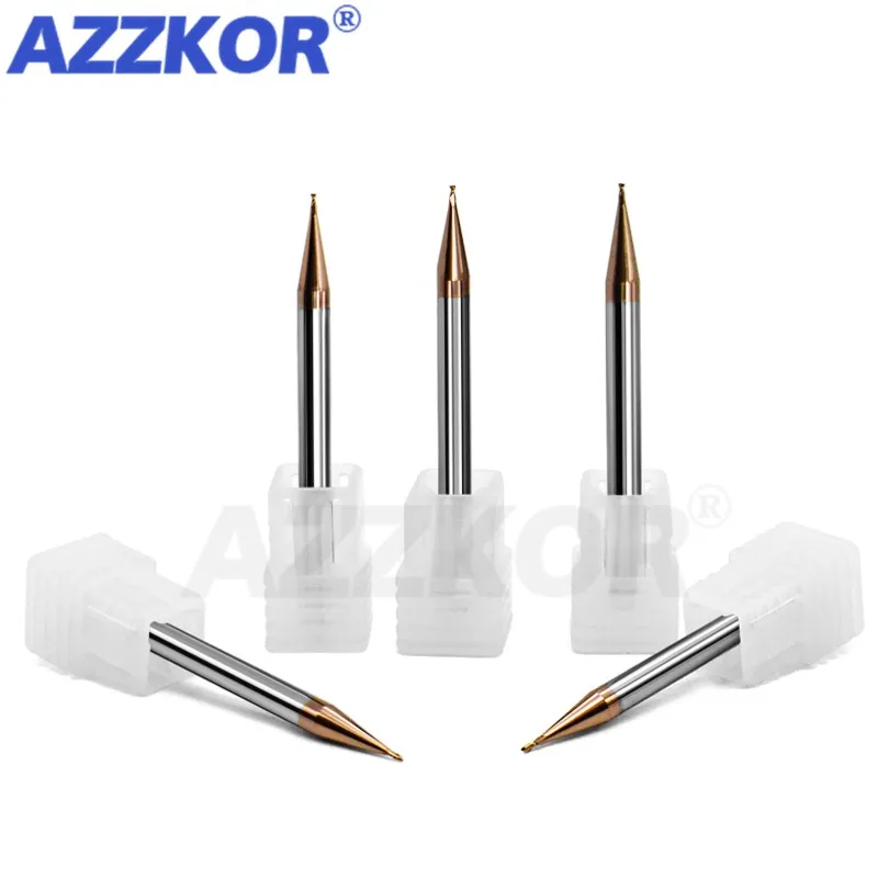 Milling Cutter Alloy Coating Tungsten Steel Tool Cnc Maching Small Diameter Endmill Top Face Cutter Kit Milling Machine Tools