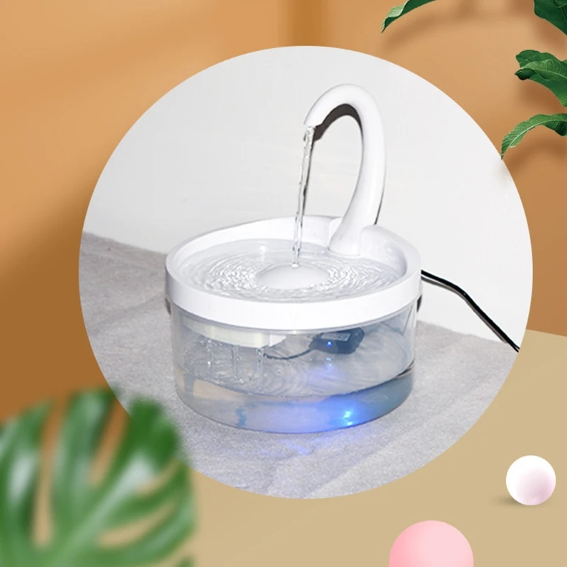 

Intelligent Cat Drinking Water Fountain Automatic Circulating Water Dispenser Silent Water Filtration with Night Vision 97QD