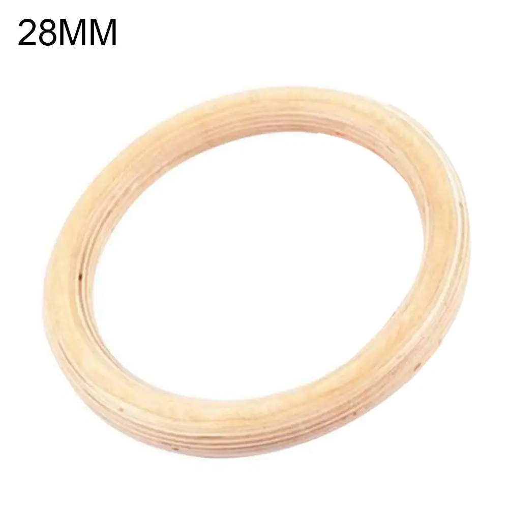 Wooden Gymnastic Rings 28/32mm Exercise Fitness Rings Gym Pull Ups Buckles Indoor Yoga Crossfit Strength Training Rings gimnasia