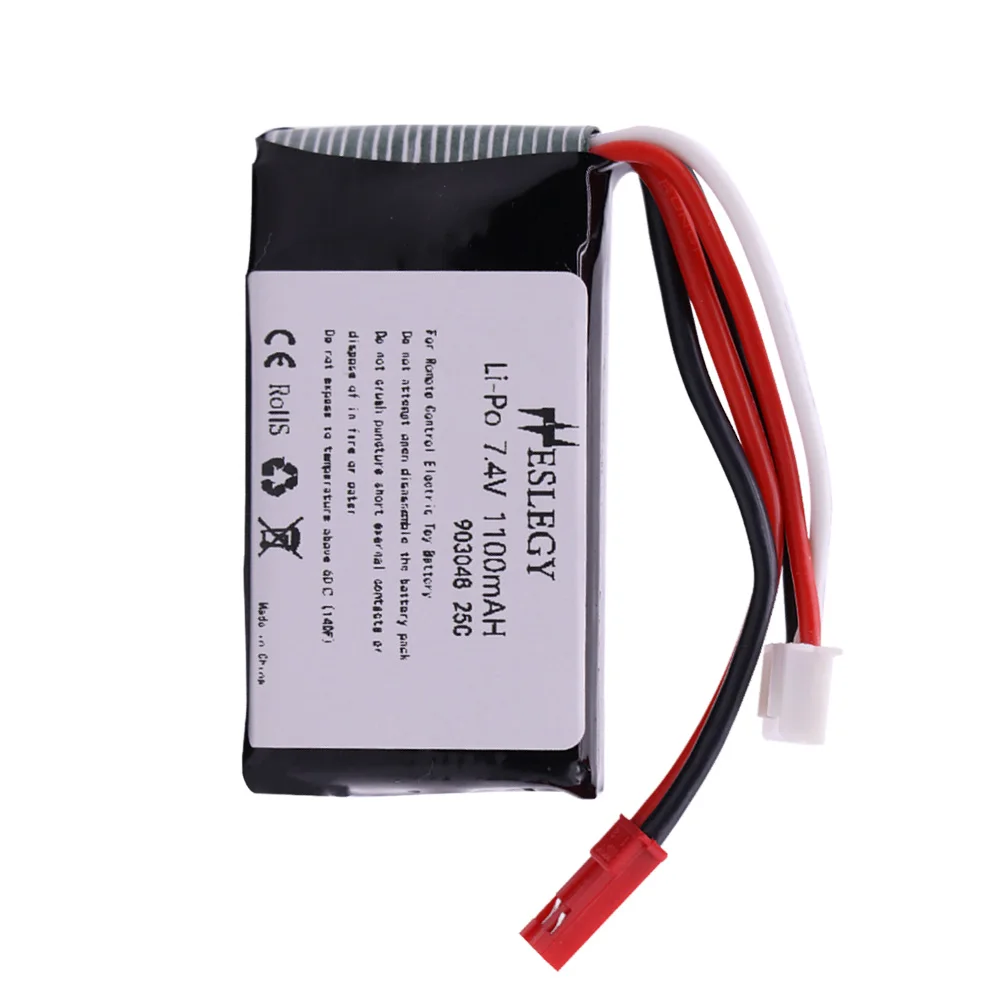 Battery with balanced Charger Sets For Wltoys V353 A949 A959 A969 A979 k929 7.4v 1100mah lipo Battery For RC Car Helicopter Boat