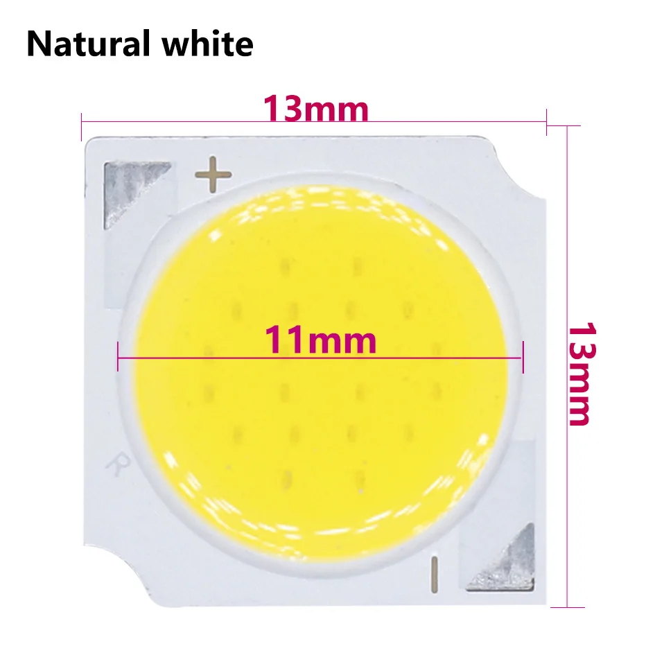 20pcs LED COB Chip 3W 5W 7W 10W 240-260mA  LED Light Source Bulb Aluminum Board LED Chip Light Lamp For LED SpotLight White