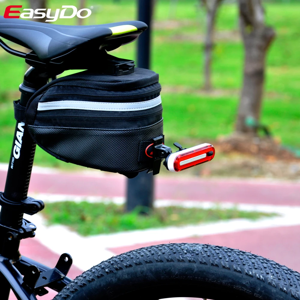 EasyDo-luz trasera para bicicleta de montaña, lámpara de seguridad de advertencia, brillante, accesorios para bicicleta