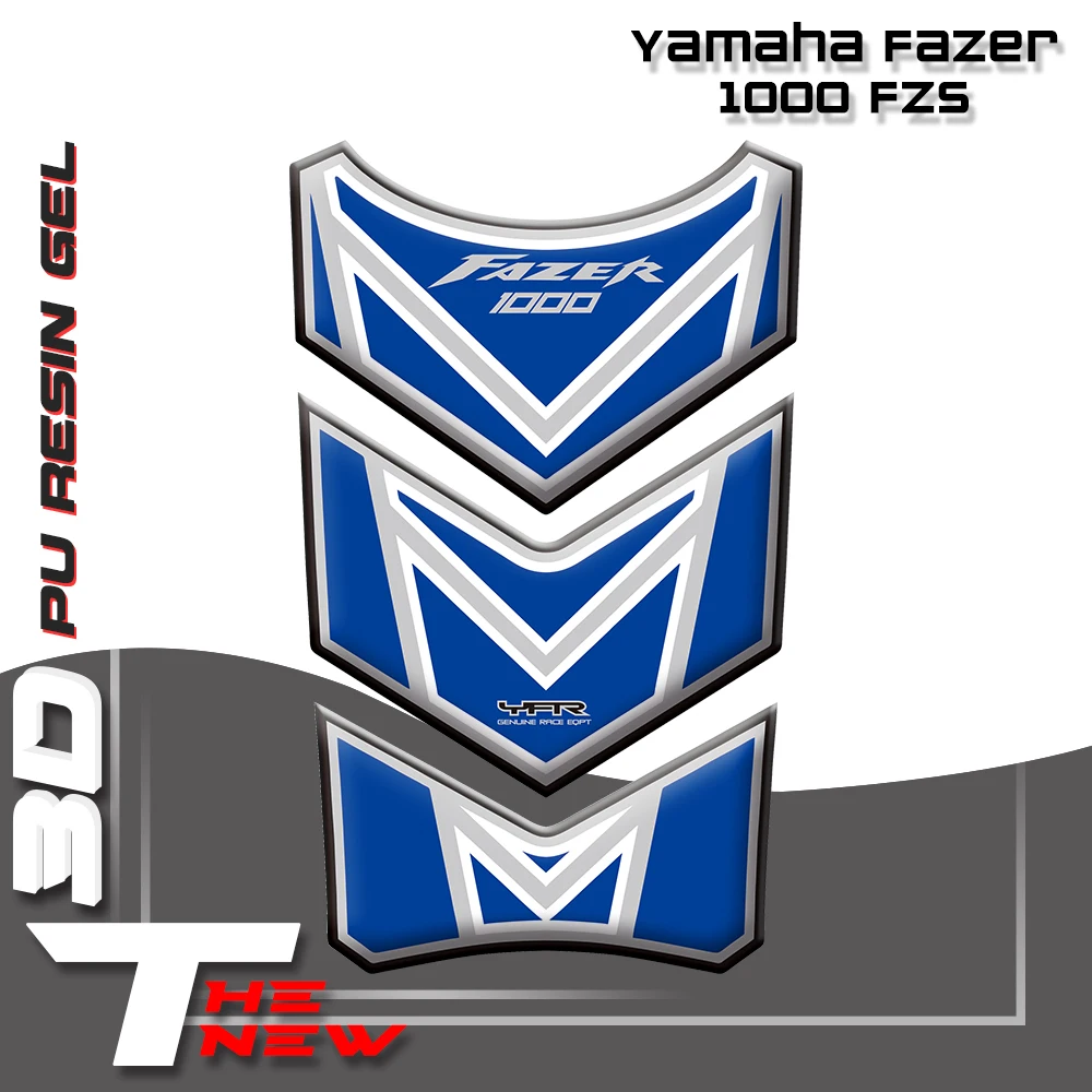 

Motorcycle Stickers Fuel Tank Sticker Fishbone Protective Decals 3D Tank Pad For Yamaha Fazer 1000 FZS 2001 - 05 2002 2003 2004