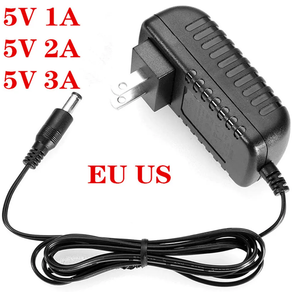 Adattatore CA/CC DC 5V 0,5A 1A 2A 2,5A 3A AC 100-240V Convertitore Adattatore di alimentazione 5 V Volt 1000MA Caricatore di alimentazione