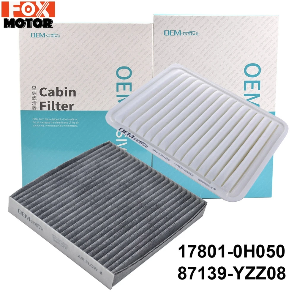 Engine Cabin Pollen Air Filter Combo Set For Toyota Camry Venza 2.4L 2.5L 2.7L 2007 2008 2009 2010 2011 2012 2013 2014 2015 2016