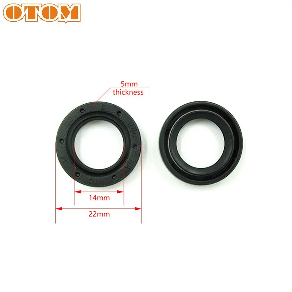 OTOM NBR Shaft Oil Seal 14*22*5 Motorcycle Engine Crankcase Gear Shift Shaft Oil Seal For HONDA CRF250R CRF250X CRF250RX 2004-20