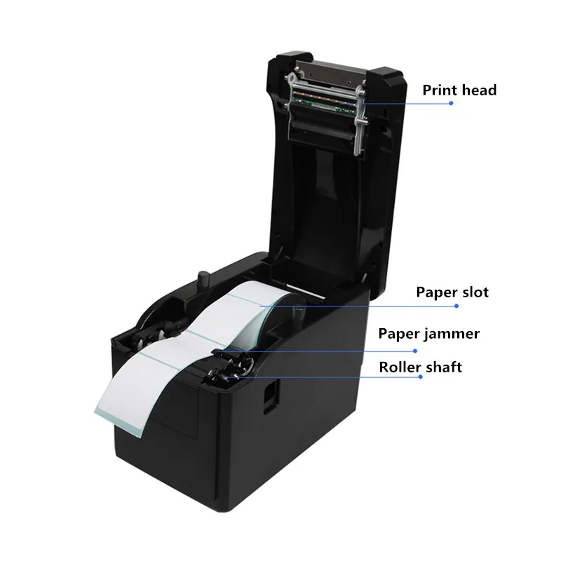 2120TF Product Barcode QR Code Price Sticker Retail Takeaway POS Cash Register 58mm Receipt USB Bluetooth Thermal Label Printer