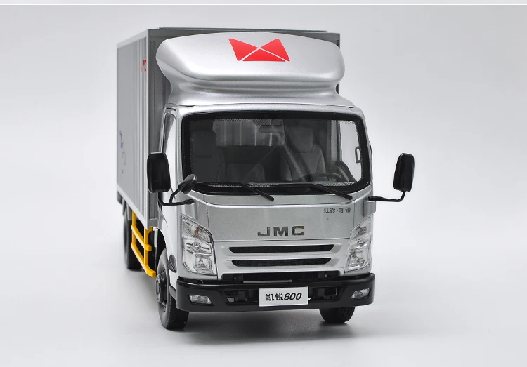 Original Authorized Authentic 1/18 Jmc Kairui N800 Pick Up Truck Diecast Model Car Silver Pick Up Toy Truck Model for Christmas