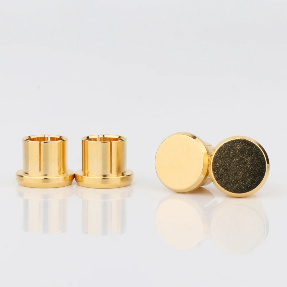 

12pcs Noise Stopper 24K Gold Plated Copper RCA Plug Caps Top Quality under inset
