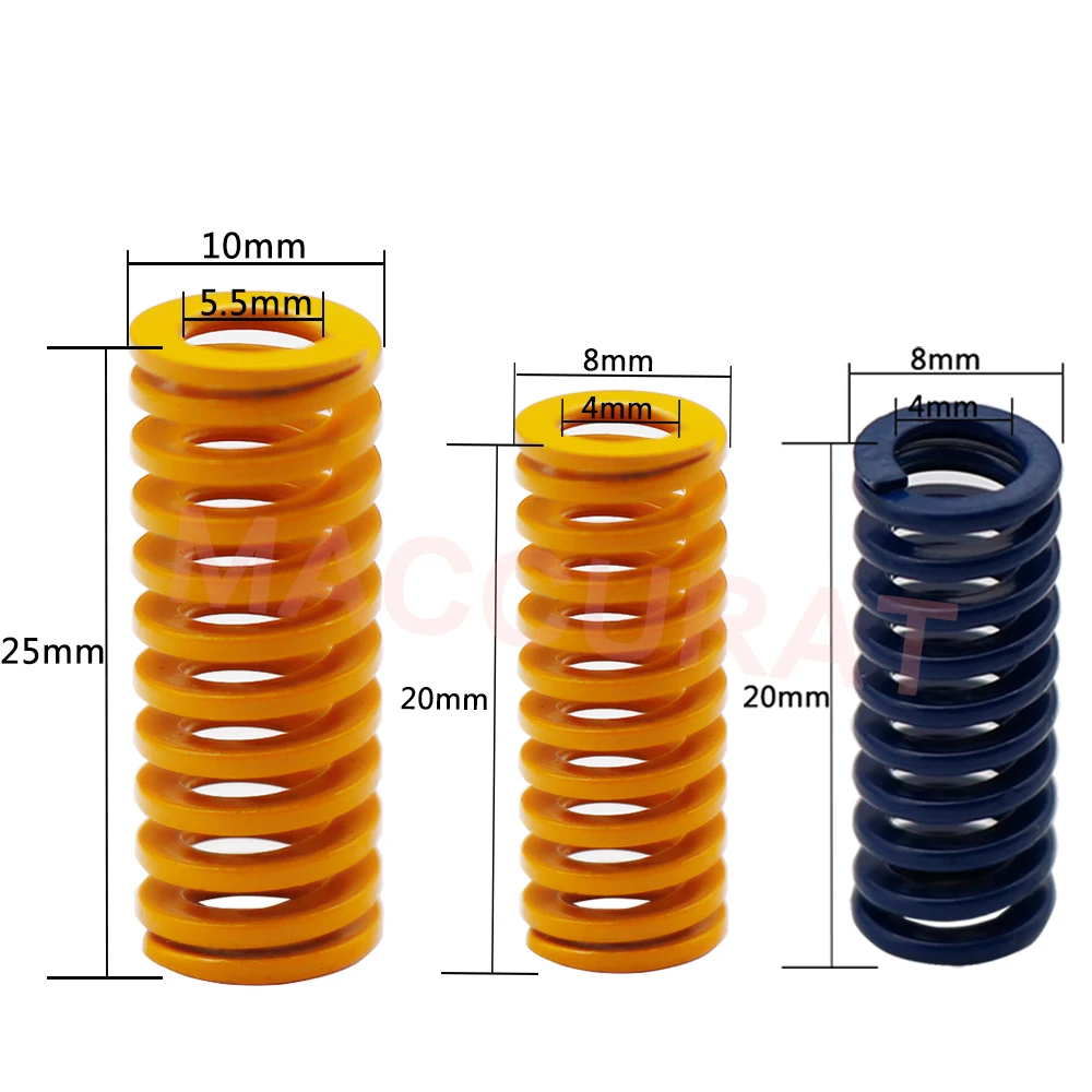 4pcs 3D printer parts Spring10*25MM Leveling Spring 3D Printer Accessories Reprap Imported For Ender 3 Anet A8 Hot Bed