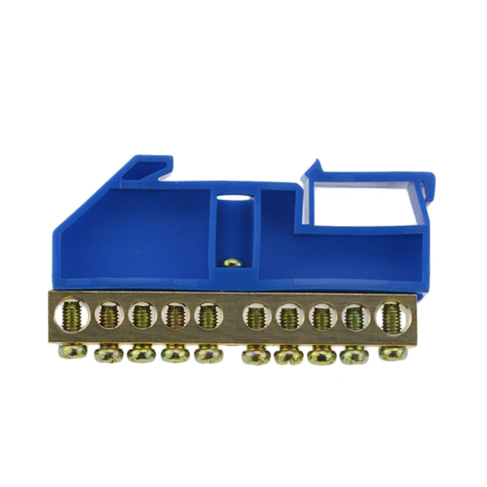 1pcs distribution box rail terminal block Flame retardant plastic wire arc terminal block Connector terminal 6 8 10 12 hole