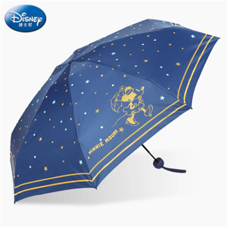 

Disney Mickey Capsule Children Umbrella Windproof Anti-UV Folding Umbrella Portable Travel Rain Women Pocket Umbrella